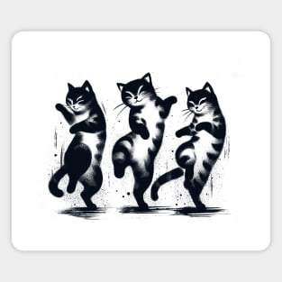 Dancing Cats Magnet